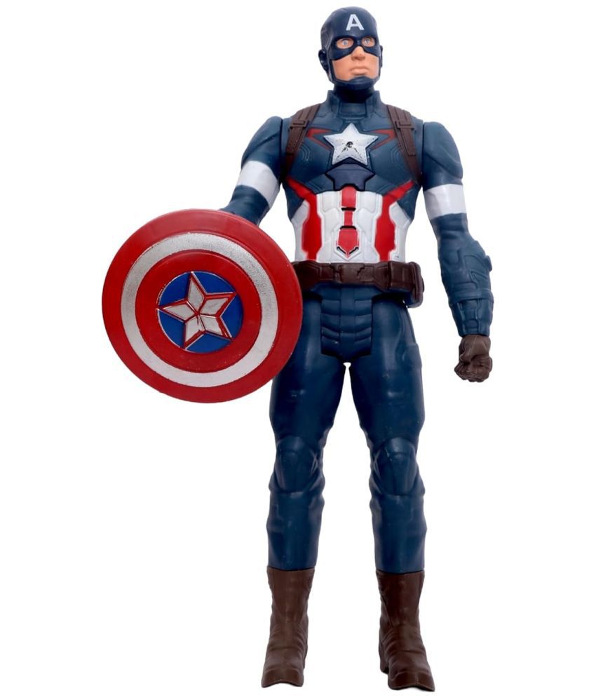     			WOW Toys - Delivering Joys of Life|| Realistic Action Figure of Captain Shield Heavyweight Toy for Kids, Boys, Multicolour\n
