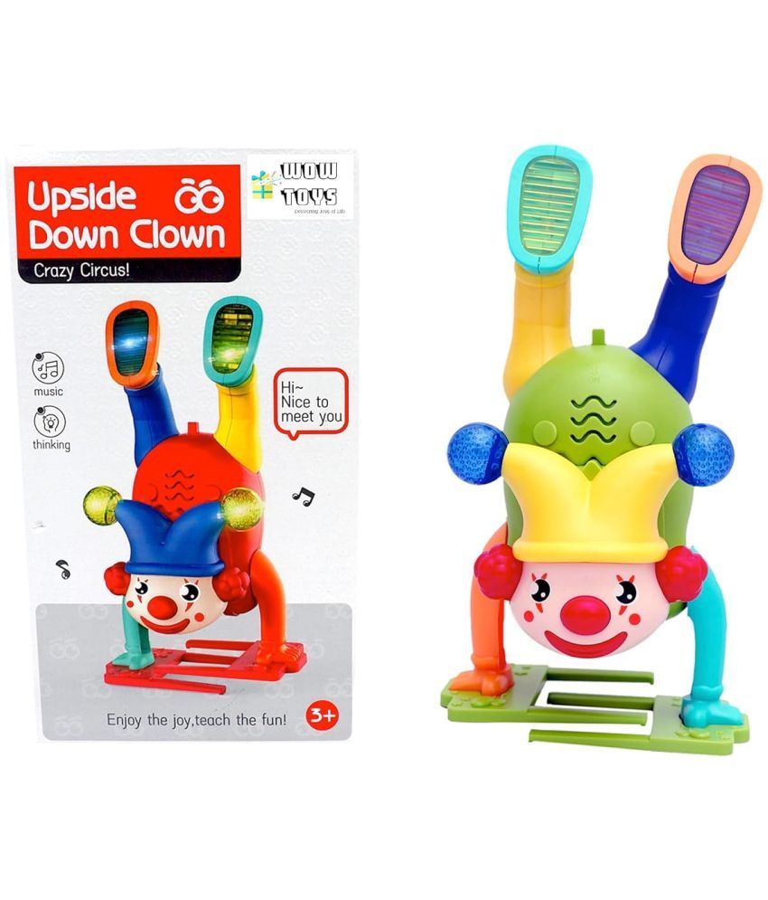     			WOW Toys - Delivering Joys of Life|| Musical Upside Down Funky Clown Toy for Kids, Crazy Circus Toy, Multicolour