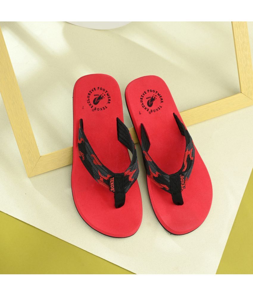     			Birde Red Men's Thong Flip Flop