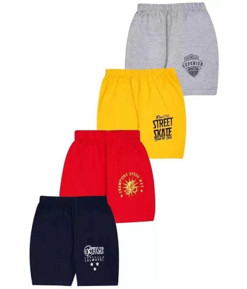    			Santee - Multi Color Cotton Blend Boys Shorts ( Pack of 4 )
