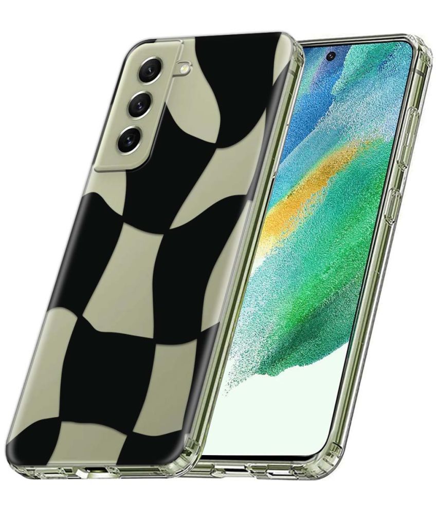     			Fashionury Multicolor Printed Back Cover Silicon Compatible For Samsung Galaxy S21 FE ( Pack of 1 )