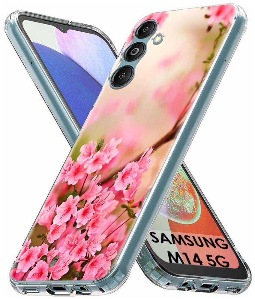     			Fashionury Multicolor Printed Back Cover Silicon Compatible For Samsung Galaxy M14 5G ( Pack of 1 )