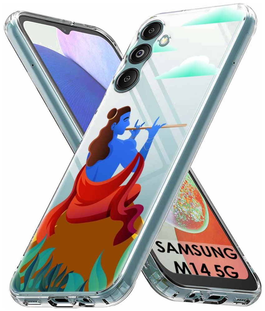     			Fashionury Multicolor Printed Back Cover Silicon Compatible For Samsung Galaxy M14 5G ( Pack of 1 )