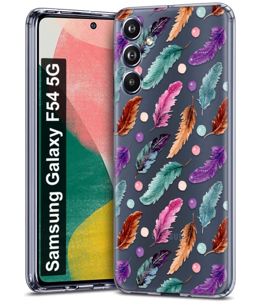     			Fashionury Multicolor Printed Back Cover Silicon Compatible For Samsung Galaxy F54 5G ( Pack of 1 )