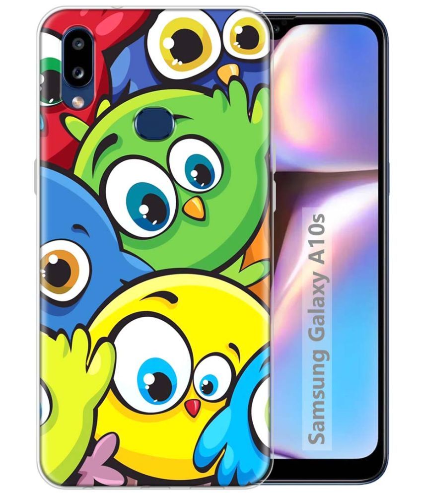     			Fashionury Multicolor Printed Back Cover Silicon Compatible For Samsung Galaxy A10s ( Pack of 1 )