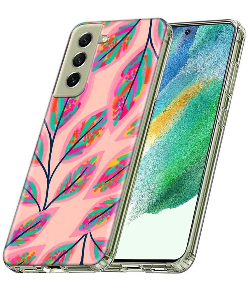     			Fashionury Multicolor Printed Back Cover Silicon Compatible For Samsung Galaxy S21 FE ( Pack of 1 )