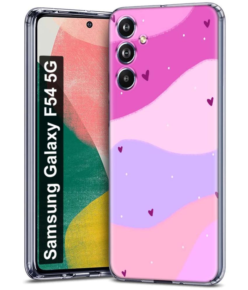     			Fashionury Multicolor Printed Back Cover Silicon Compatible For Samsung Galaxy F54 5G ( Pack of 1 )