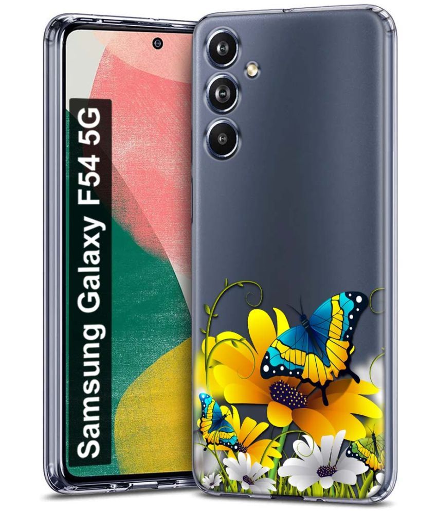     			Fashionury Multicolor Printed Back Cover Silicon Compatible For Samsung Galaxy F54 5G ( Pack of 1 )