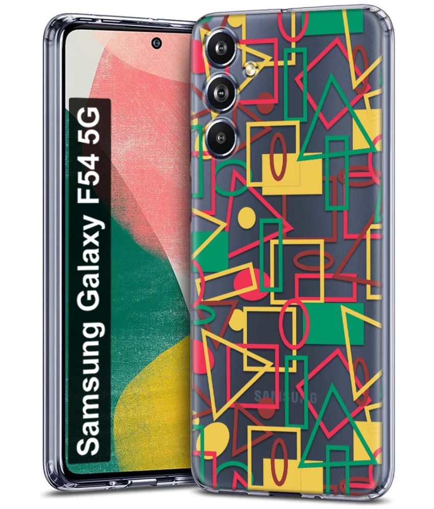     			Fashionury Multicolor Printed Back Cover Silicon Compatible For Samsung Galaxy F54 5G ( Pack of 1 )