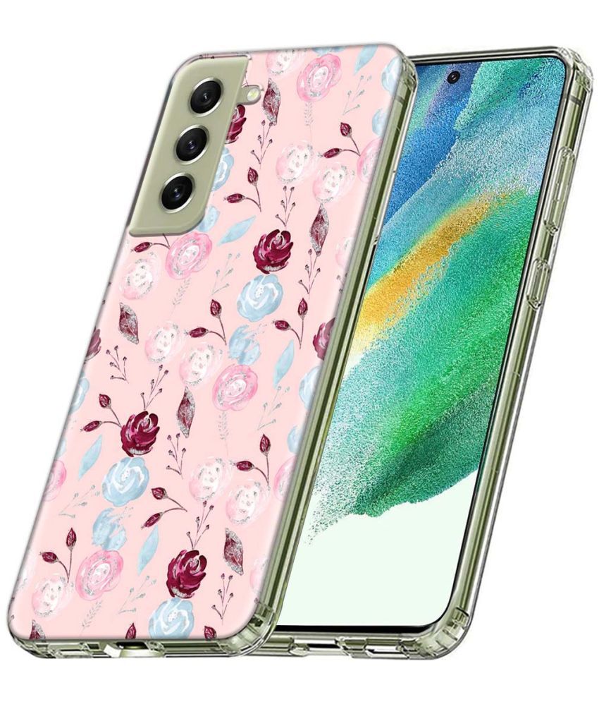     			Fashionury Multicolor Printed Back Cover Silicon Compatible For Samsung Galaxy S21 FE ( Pack of 1 )