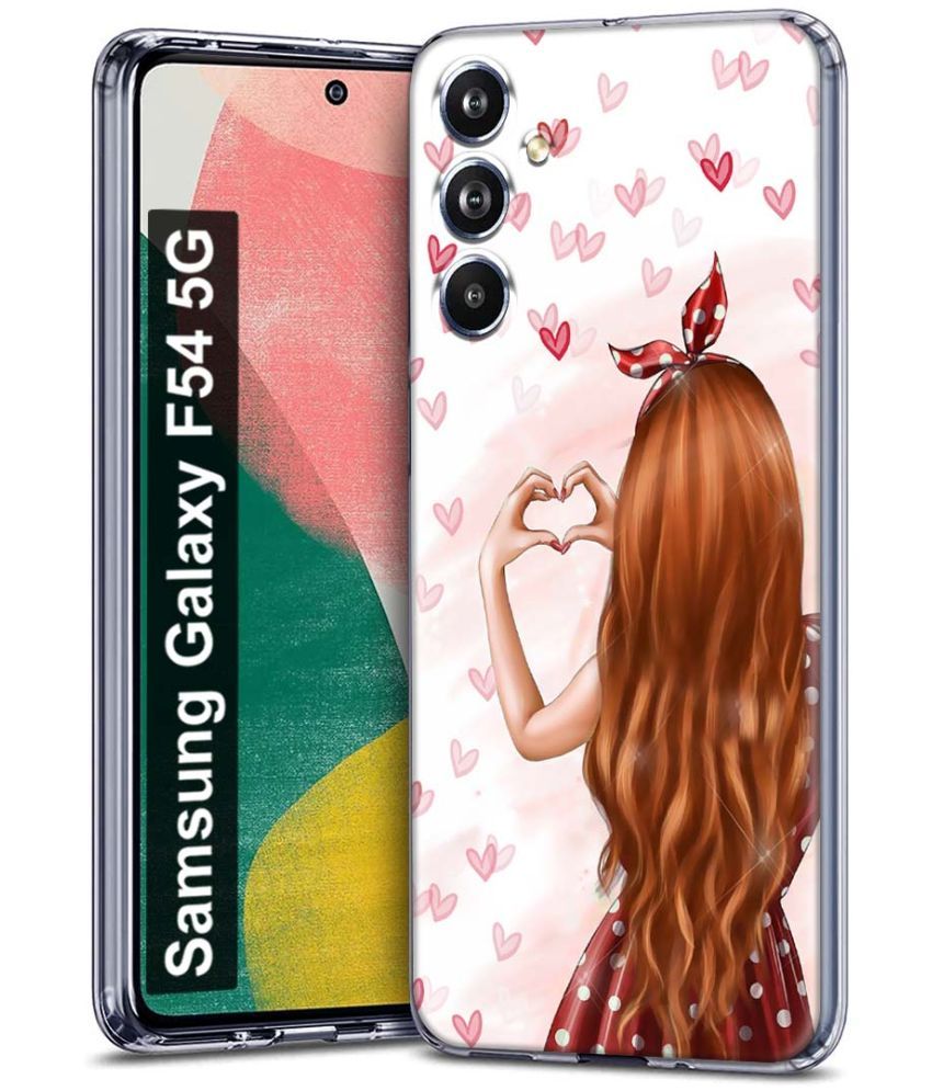     			Fashionury Multicolor Printed Back Cover Silicon Compatible For Samsung Galaxy F54 5G ( Pack of 1 )