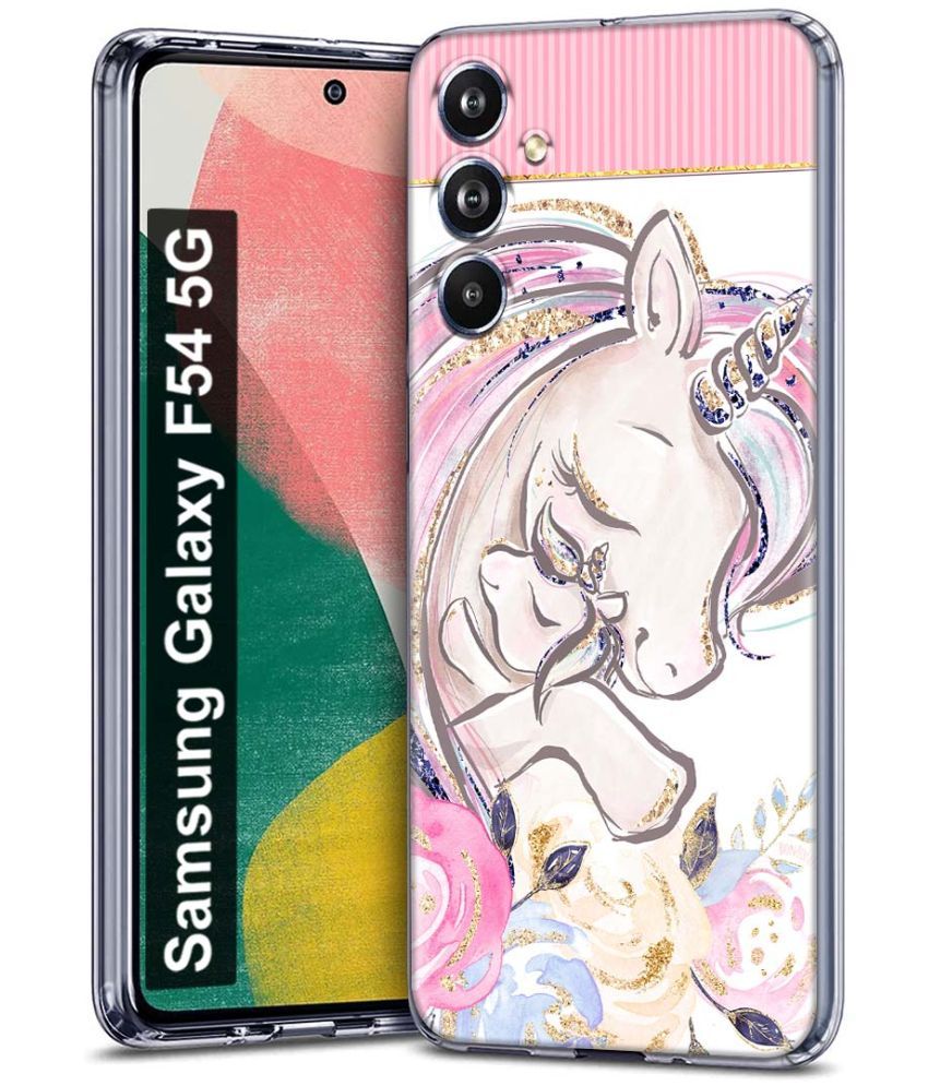     			Fashionury Multicolor Printed Back Cover Silicon Compatible For Samsung Galaxy F54 5G ( Pack of 1 )