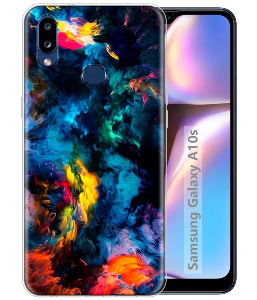     			Fashionury Multicolor Printed Back Cover Silicon Compatible For Samsung Galaxy A10s ( Pack of 1 )