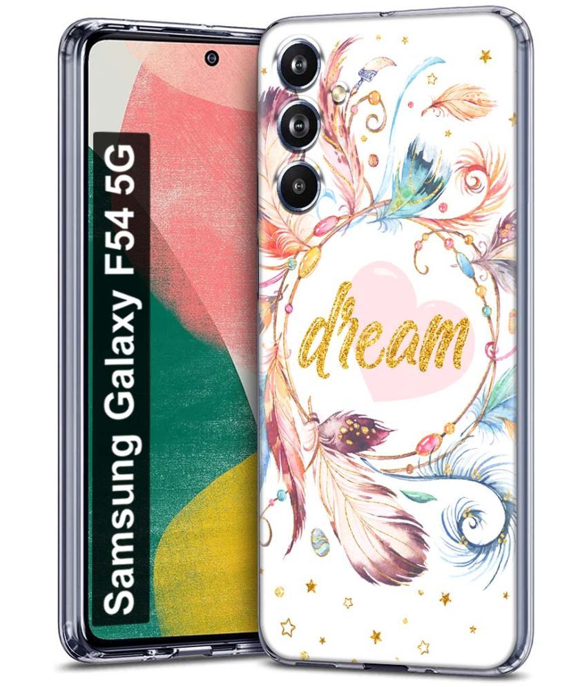     			Fashionury Multicolor Printed Back Cover Silicon Compatible For Samsung Galaxy F54 5G ( Pack of 1 )