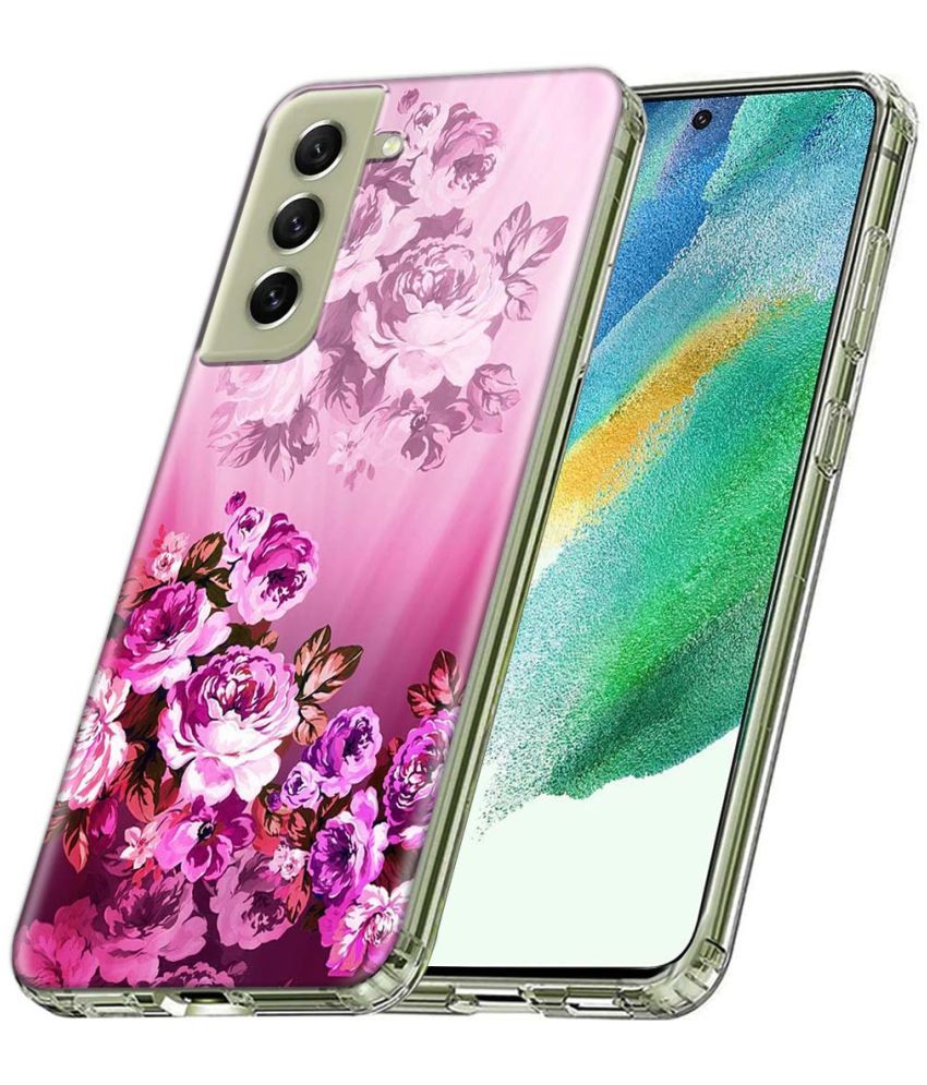     			Fashionury Multicolor Printed Back Cover Silicon Compatible For Samsung Galaxy S21 FE ( Pack of 1 )