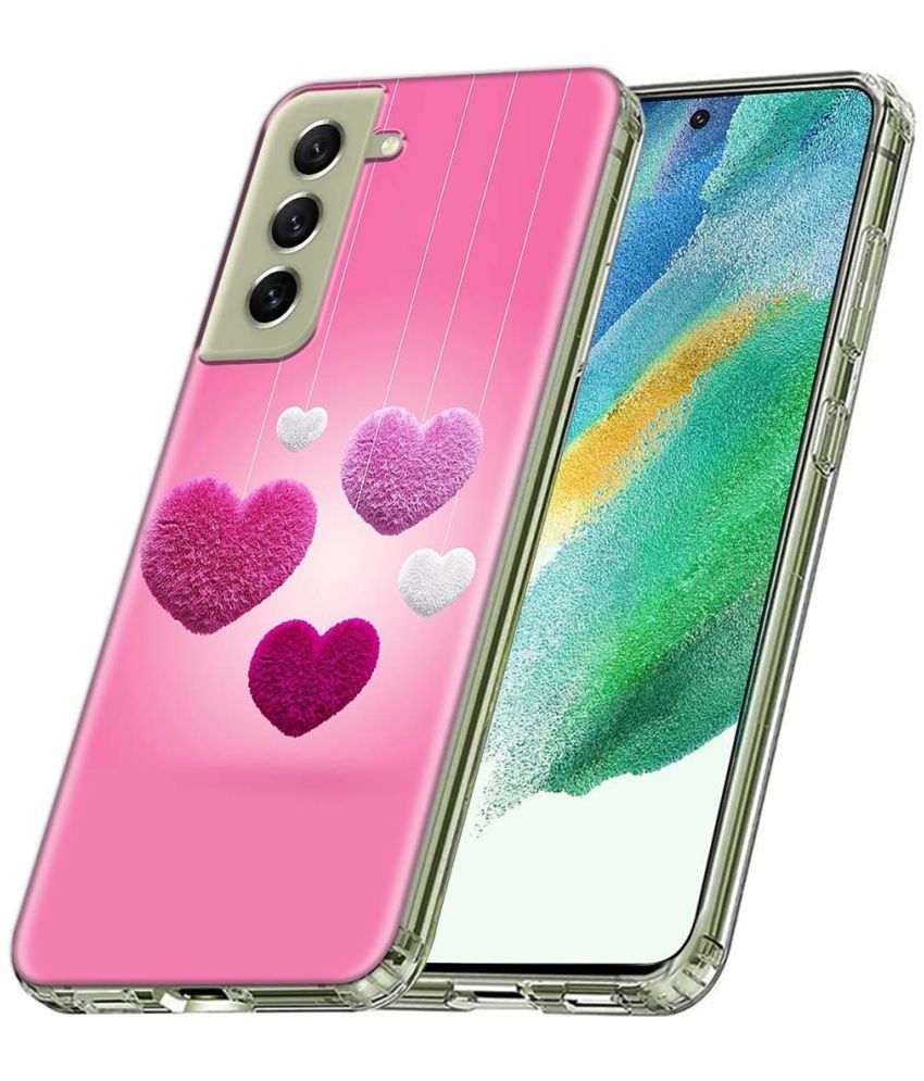     			Fashionury Multicolor Printed Back Cover Silicon Compatible For Samsung Galaxy S21 FE ( Pack of 1 )