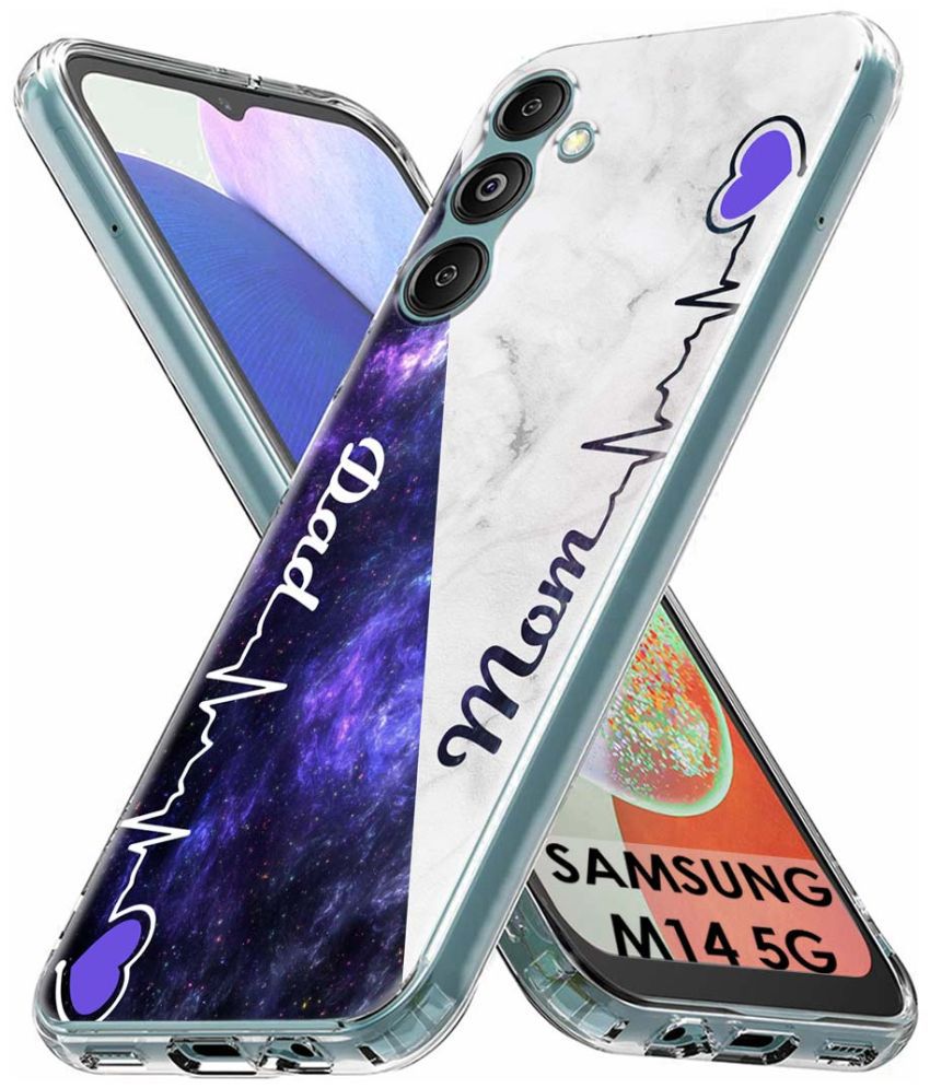     			Fashionury Multicolor Printed Back Cover Silicon Compatible For Samsung Galaxy M14 5G ( Pack of 1 )
