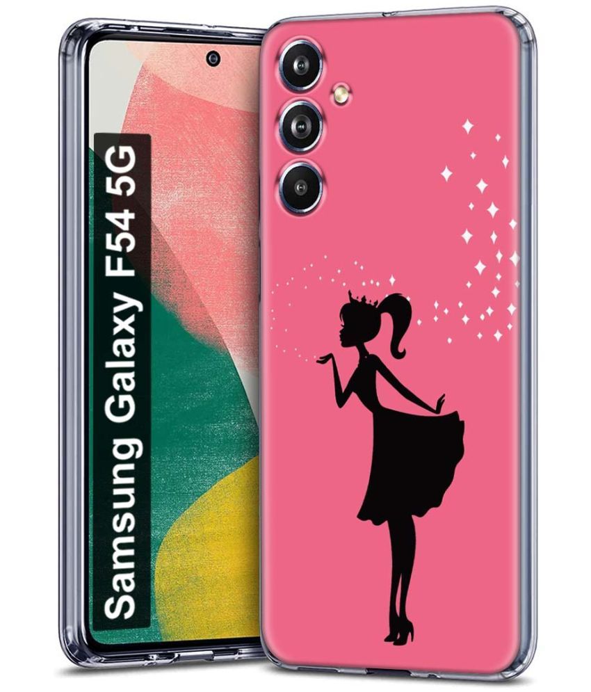     			Fashionury Multicolor Printed Back Cover Silicon Compatible For Samsung Galaxy F54 5G ( Pack of 1 )