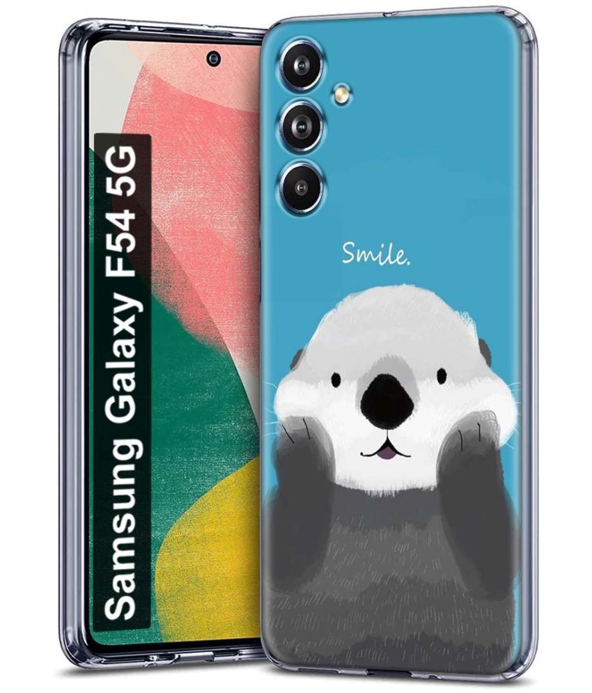     			Fashionury Multicolor Printed Back Cover Silicon Compatible For Samsung Galaxy F54 5G ( Pack of 1 )