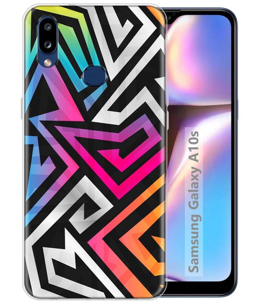     			Fashionury Multicolor Printed Back Cover Silicon Compatible For Samsung Galaxy A10s ( Pack of 1 )