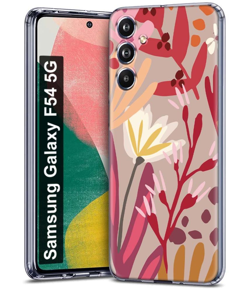     			Fashionury Multicolor Printed Back Cover Silicon Compatible For Samsung Galaxy F54 5G ( Pack of 1 )