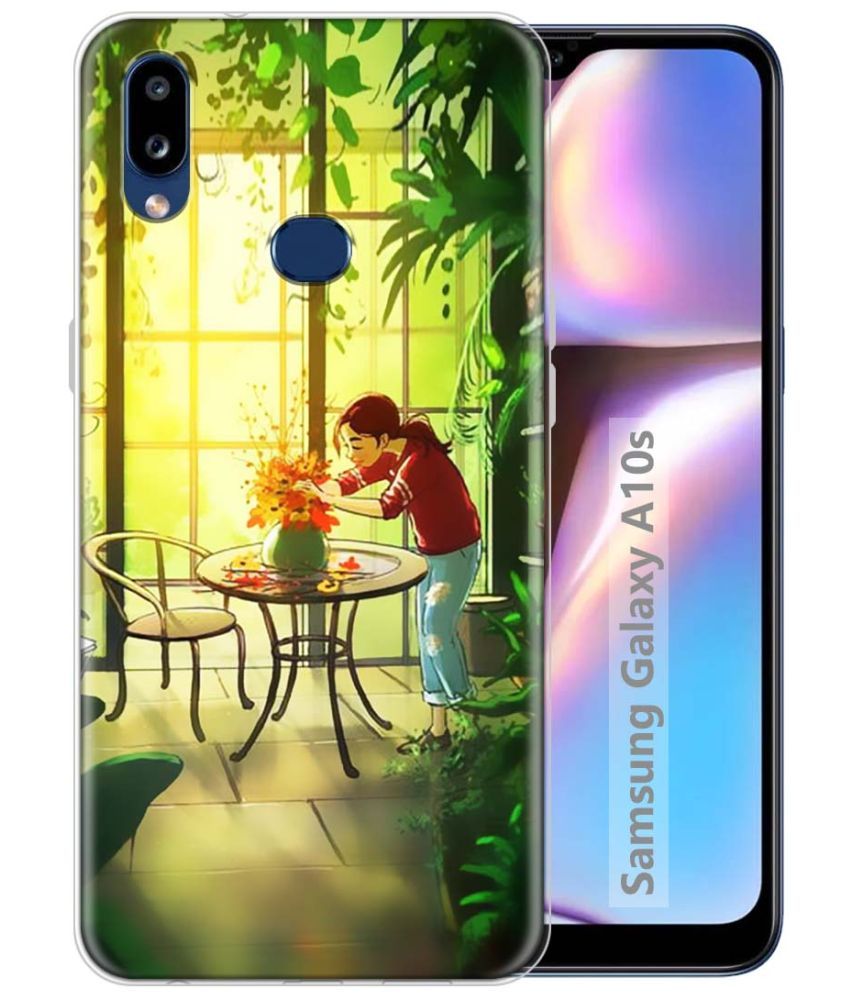     			Fashionury Multicolor Printed Back Cover Silicon Compatible For Samsung Galaxy A10s ( Pack of 1 )