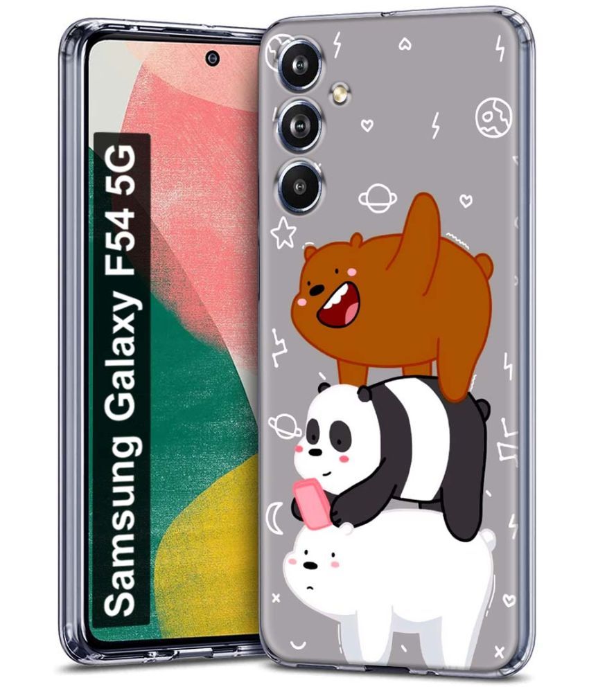     			Fashionury Multicolor Printed Back Cover Silicon Compatible For Samsung Galaxy F54 5G ( Pack of 1 )