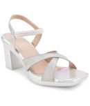 JM Looks Silver Women's Sandal Heels