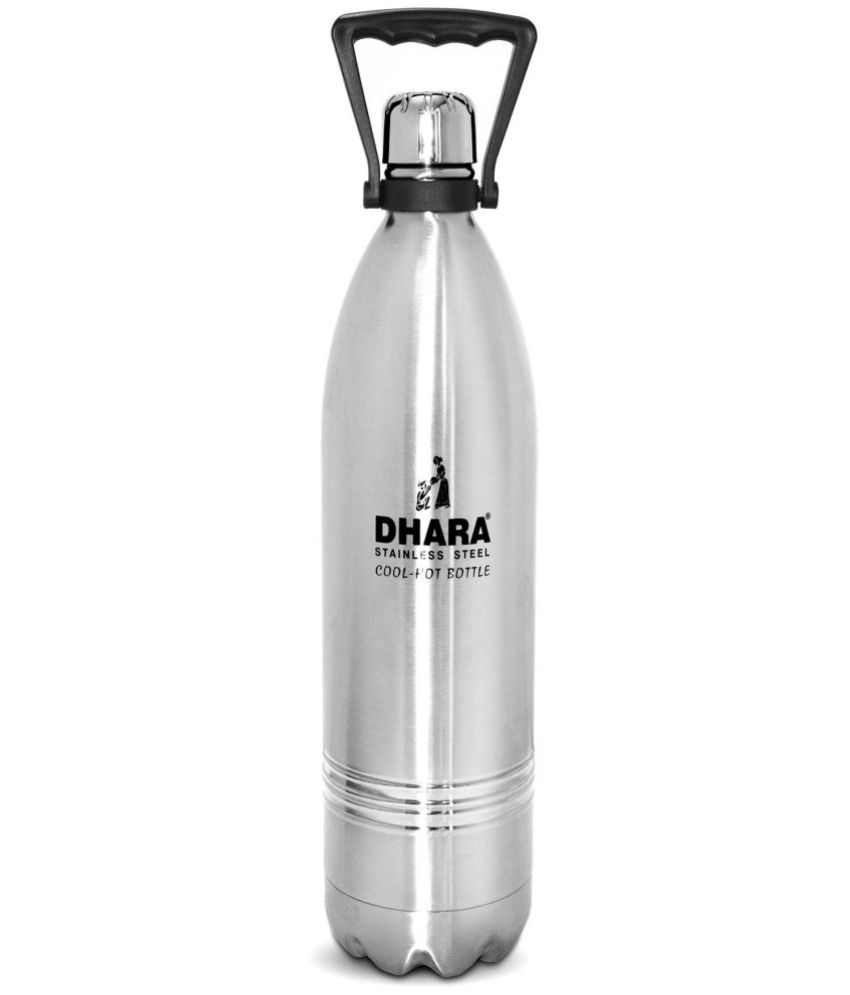     			Dhara Stainless Steel Silver Water Bottle 1500 mL ( Set of 1 )