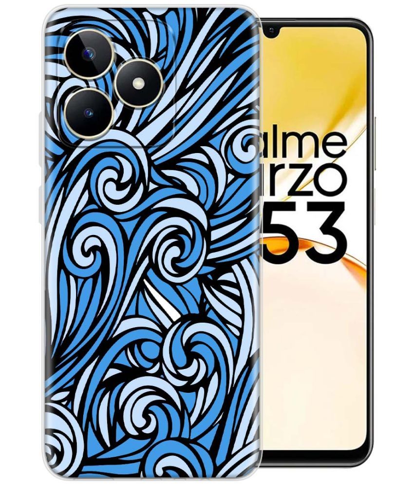     			Fashionury Multicolor Printed Back Cover Silicon Compatible For Realme Narzo N53 ( Pack of 1 )