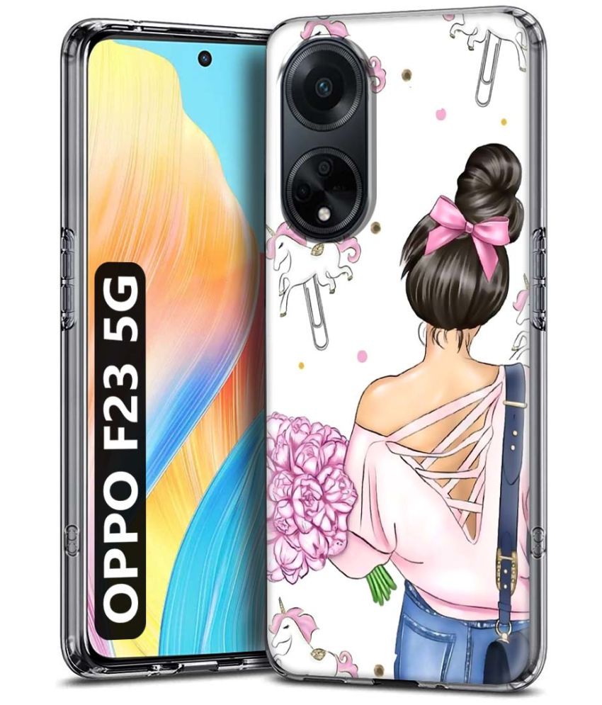     			Fashionury Multicolor Printed Back Cover Silicon Compatible For Oppo F23 5G ( Pack of 1 )