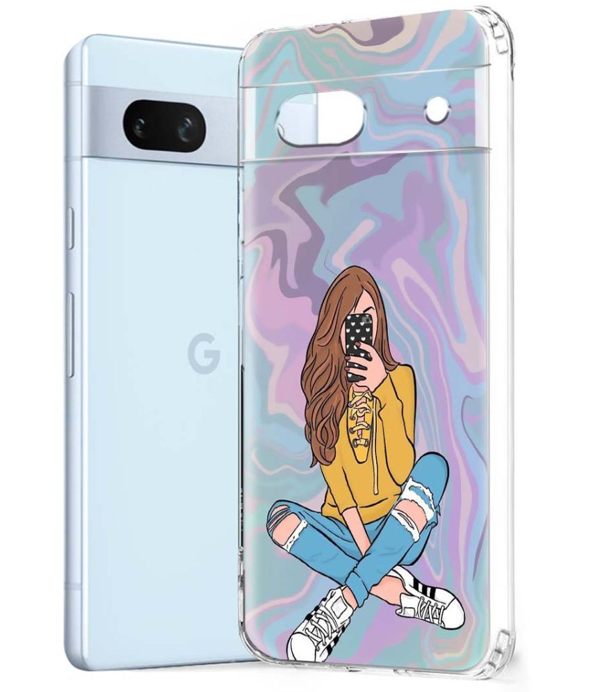     			Fashionury Multicolor Printed Back Cover Silicon Compatible For Google Pixel 7A ( Pack of 1 )