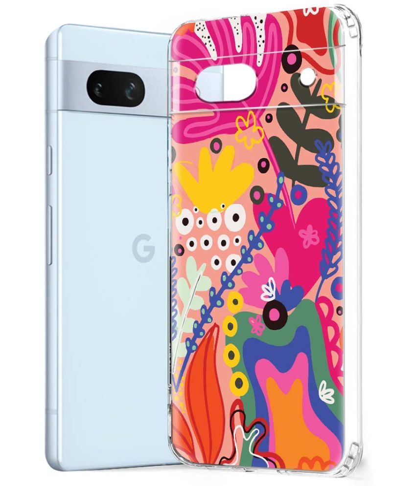     			Fashionury Multicolor Printed Back Cover Silicon Compatible For Google Pixel 7A ( Pack of 1 )