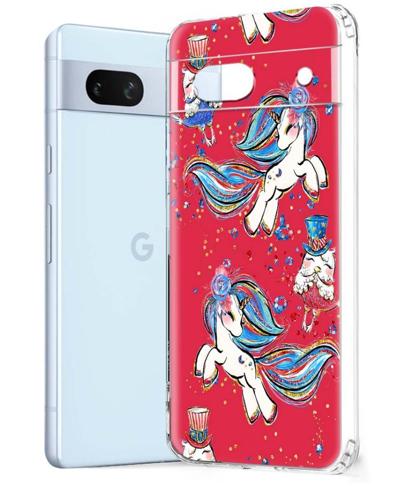     			Fashionury Multicolor Printed Back Cover Silicon Compatible For Google Pixel 7A ( Pack of 1 )