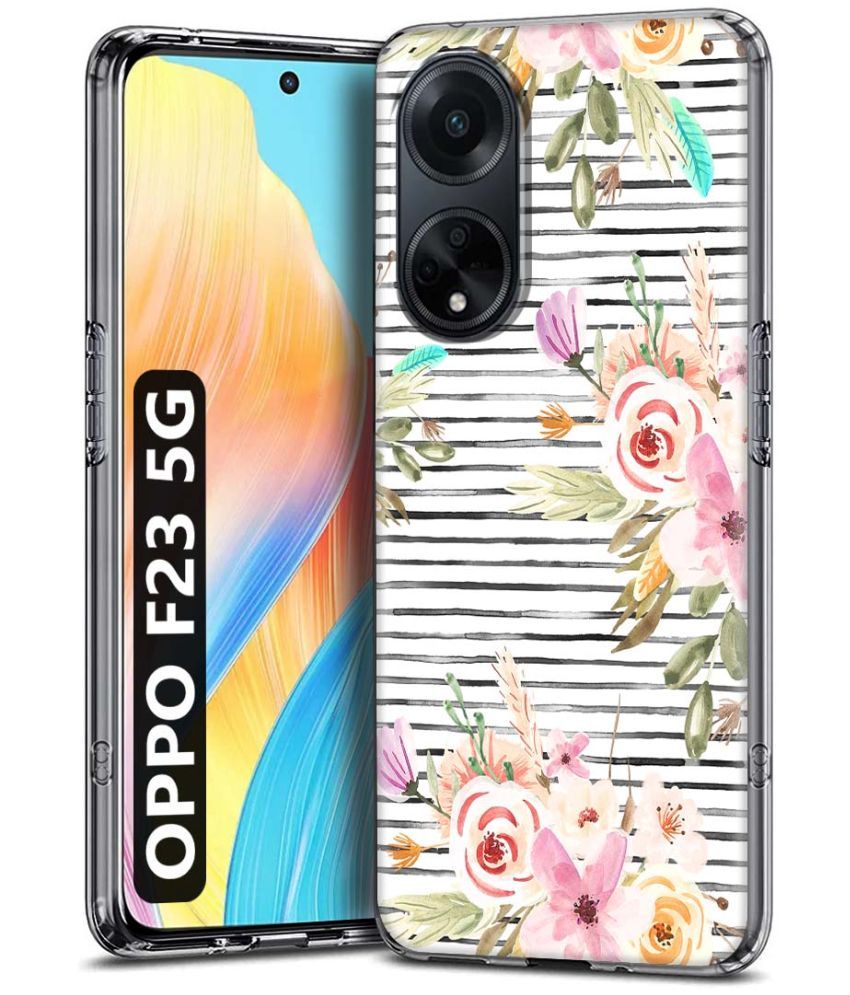     			Fashionury Multicolor Printed Back Cover Silicon Compatible For Oppo F23 5G ( Pack of 1 )