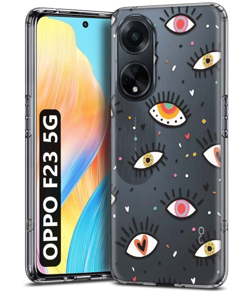     			Fashionury Multicolor Printed Back Cover Silicon Compatible For Oppo F23 5G ( Pack of 1 )