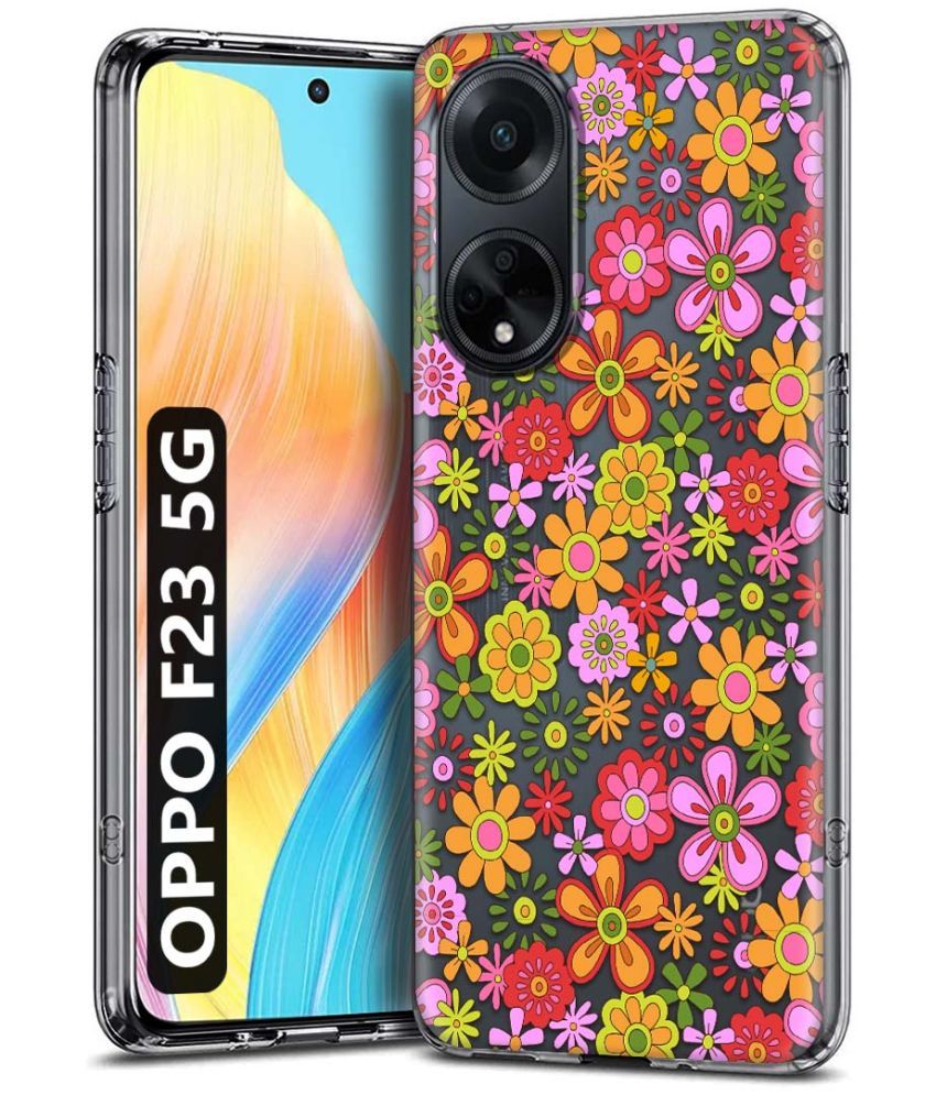     			Fashionury Multicolor Printed Back Cover Silicon Compatible For Oppo F23 5G ( Pack of 1 )