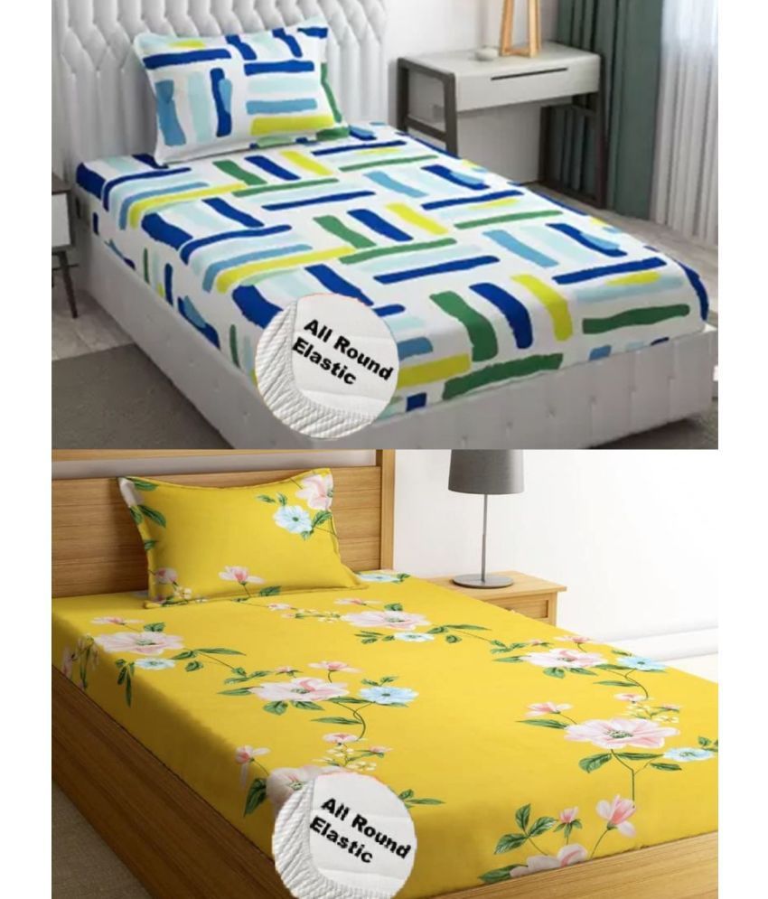     			PRtrend Cotton Floral Fitted ( Double Bed ) - Multi