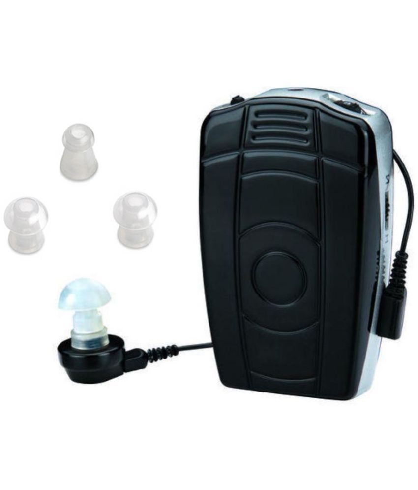     			Axon V-68 Both Ear Amplifier Device for Deaf Old Age Person Ear Machine For Both Ear- 8 Volume Setup Sound Enhancement Amplifier Pocket Model Hearing Aid (Black)