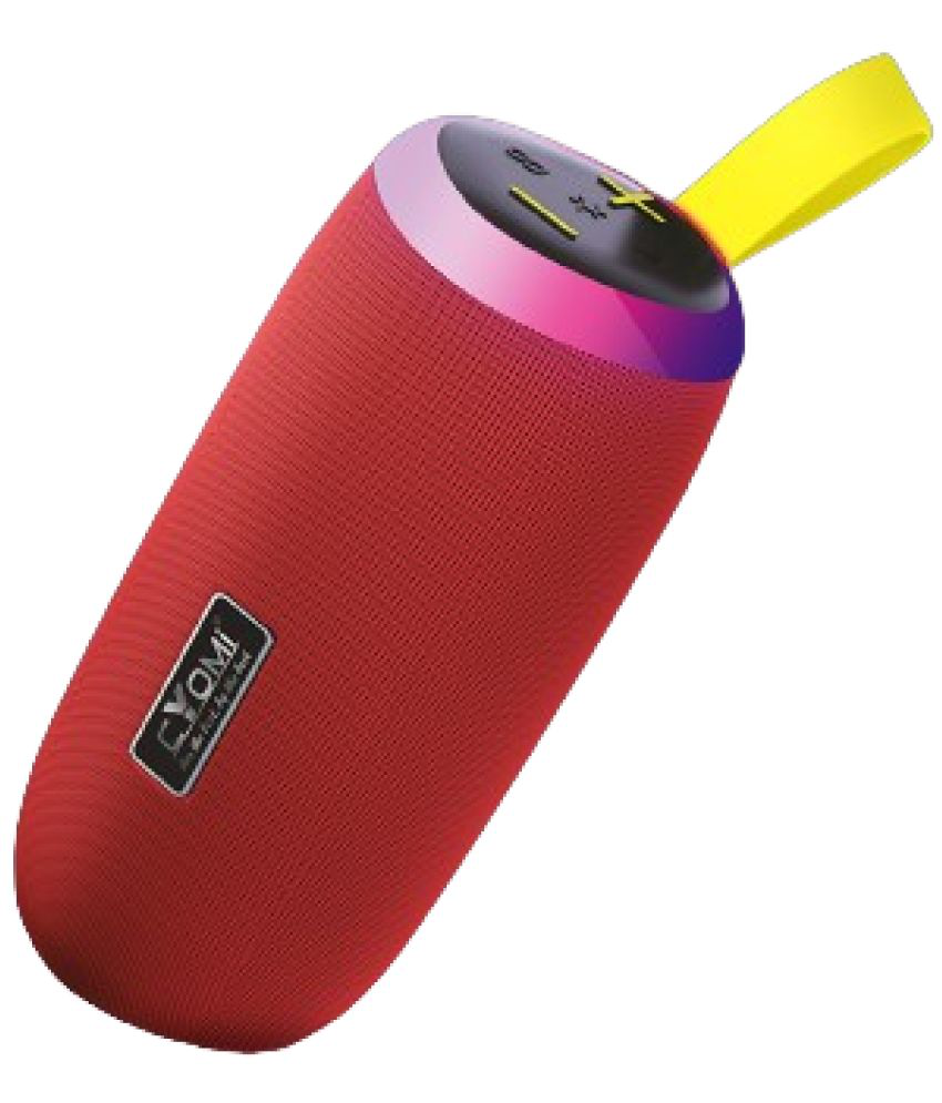     			CYOMI CY 629 10 W Bluetooth Speaker Bluetooth v5.0 with USB,SD card Slot Playback Time 4 hrs Red
