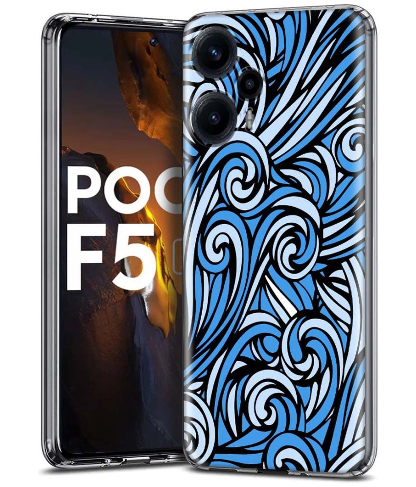     			Fashionury Multicolor Printed Back Cover Silicon Compatible For Poco F5 5G ( Pack of 1 )