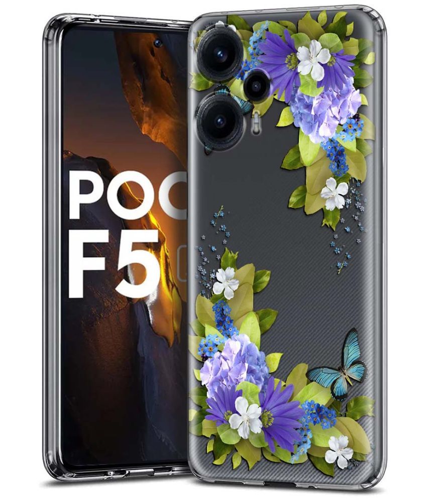     			Fashionury Multicolor Printed Back Cover Silicon Compatible For Poco F5 5G ( Pack of 1 )