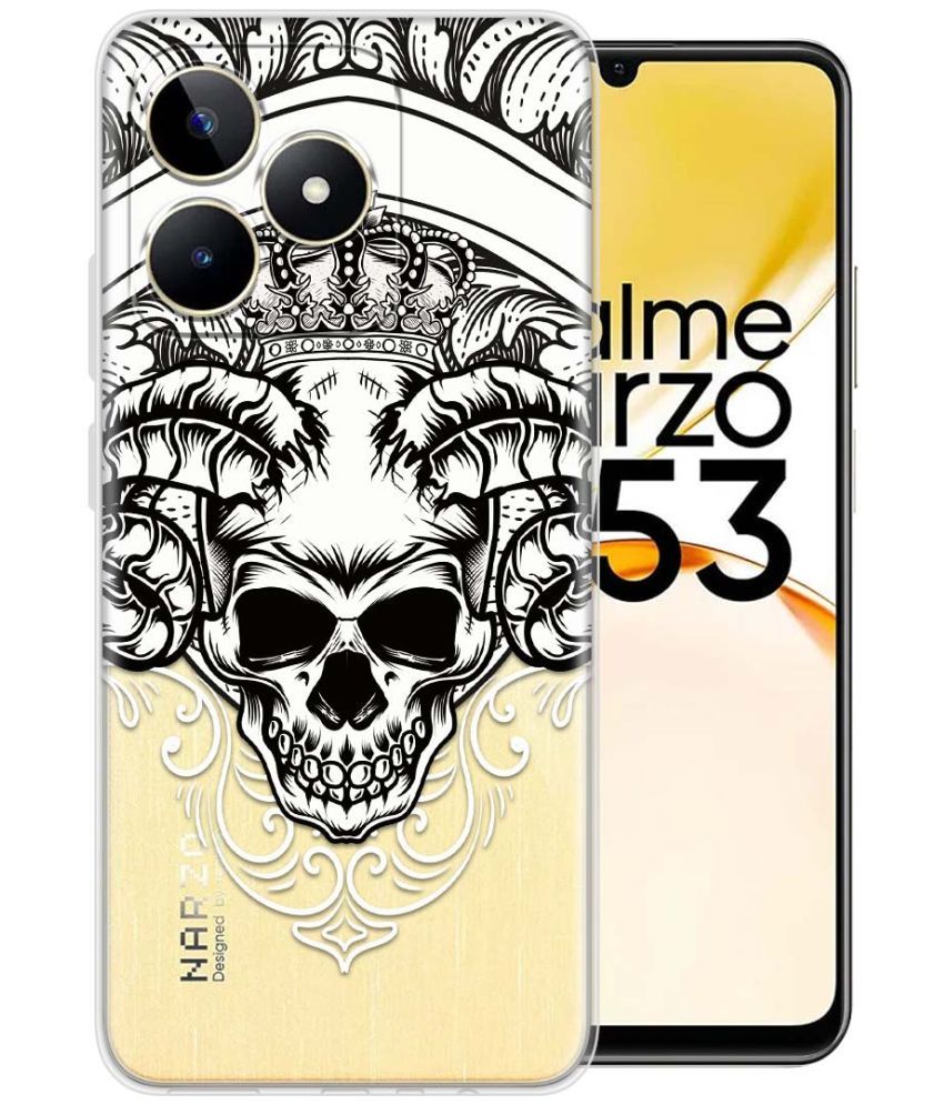     			Fashionury Multicolor Printed Back Cover Silicon Compatible For Realme Narzo N53 ( Pack of 1 )