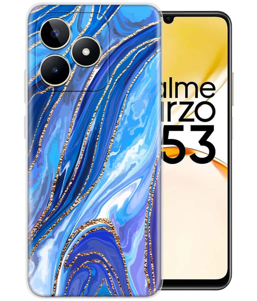     			Fashionury Multicolor Printed Back Cover Silicon Compatible For Realme Narzo N53 ( Pack of 1 )