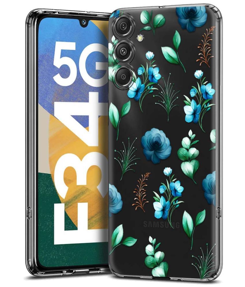     			Fashionury Multicolor Printed Back Cover Silicon Compatible For Samsung Galaxy F34 5G ( Pack of 1 )