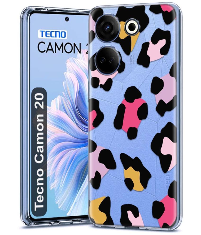     			Fashionury Multicolor Printed Back Cover Silicon Compatible For Tecno Camon 20 ( Pack of 1 )