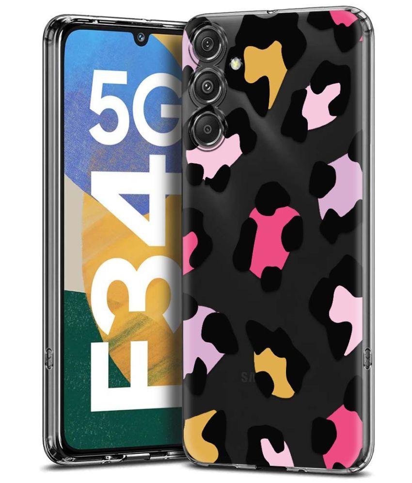     			Fashionury Multicolor Printed Back Cover Silicon Compatible For Samsung Galaxy F34 5G ( Pack of 1 )