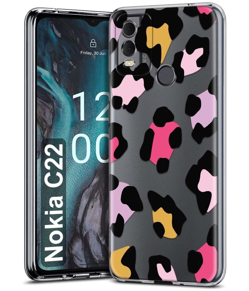     			Fashionury Multicolor Printed Back Cover Silicon Compatible For Nokia C22 ( Pack of 1 )