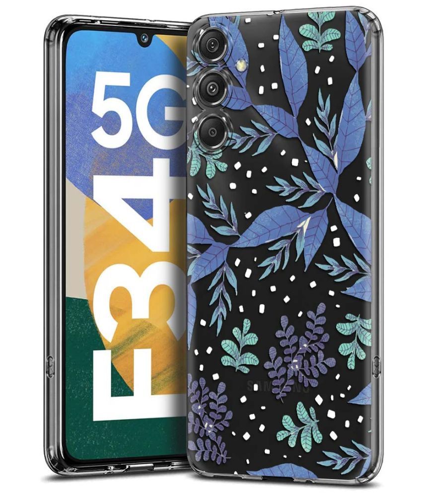     			Fashionury Multicolor Printed Back Cover Silicon Compatible For Samsung Galaxy F34 5G ( Pack of 1 )