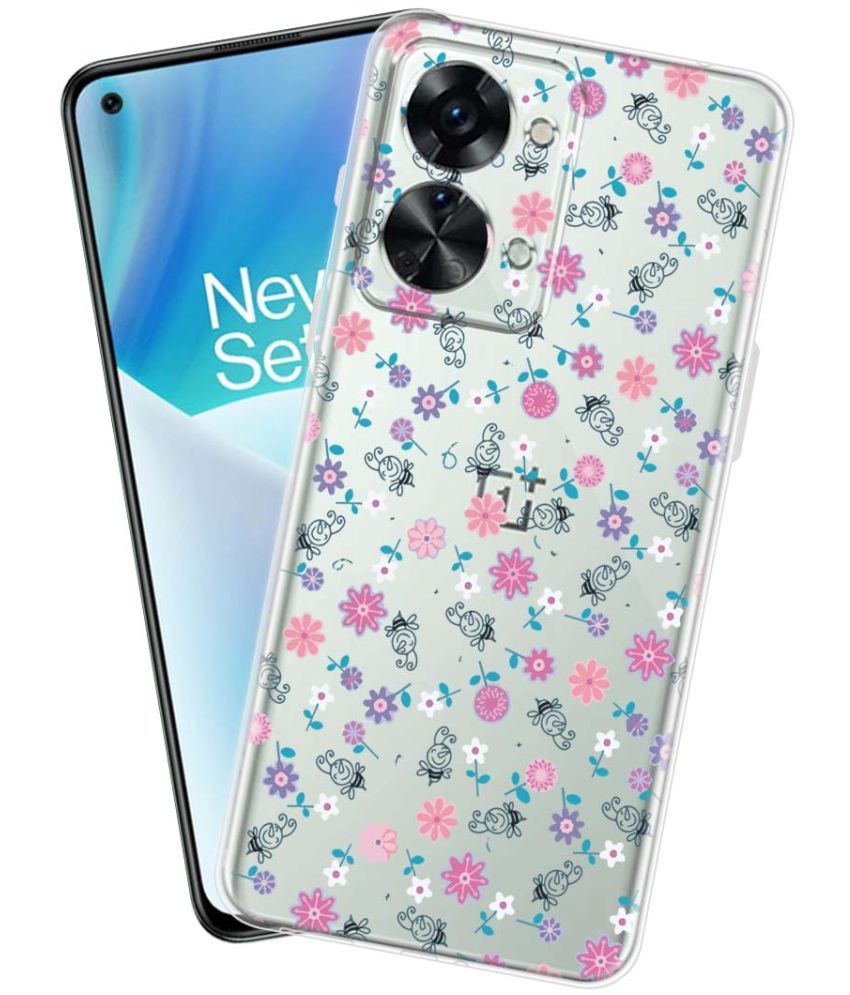     			Fashionury Multicolor Printed Back Cover Silicon Compatible For OnePlus Nord 2T 5G ( Pack of 1 )